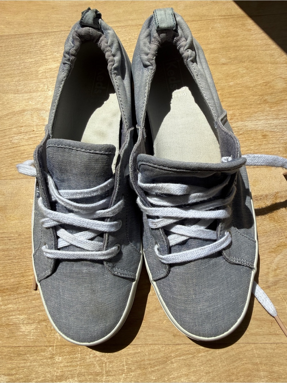 Keds Women's Light Blue Denim Canvas Slip-On Sneaker